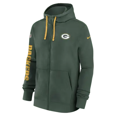 

Худи Nike Green Bay Packers Sideline Team Issue Club, зеленый