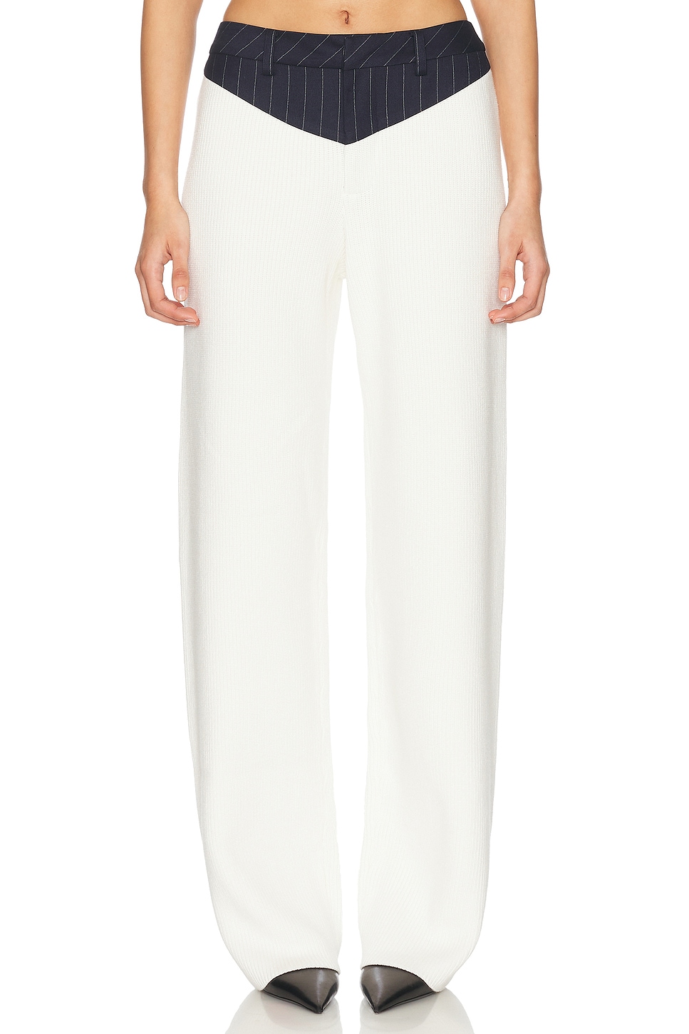 

Shanni Брюки Ser.O.Ya, White & Navy Pinstripe