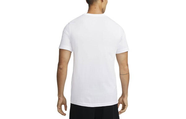 Футболка Men's Nike Lebron James Lion Pattern Round Neck Pullover Short Sleeve White T-Shirt, мультиколор — фото 2