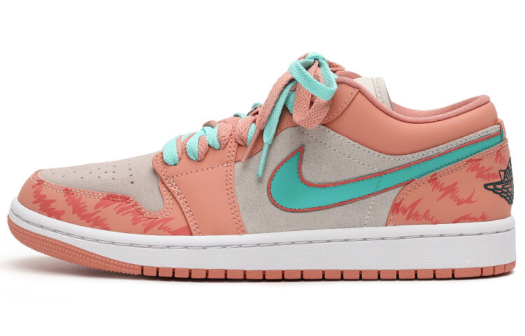 

Кроссовки Air Jordan 1 Vintage Basketball Shoes Women's Low-Top Pink/Green
