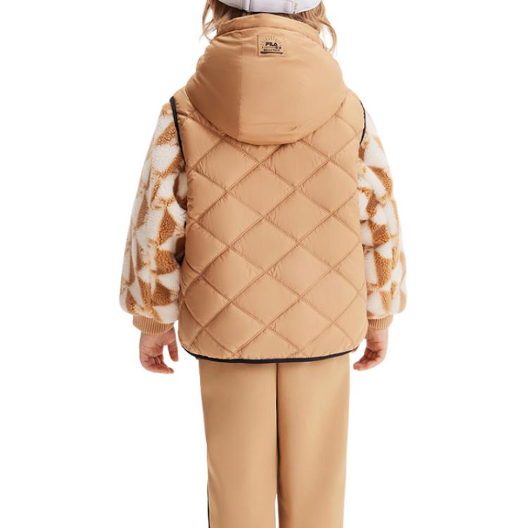 Утепленные куртки комплект из 2 предметов light taupe для детей 3-7 лет FILA KIDS, Light Taupe-Fbn — фото 4