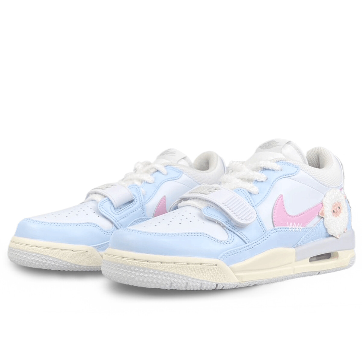 Кроссовки Jordan Legacy 312 Vintage Basketball Shoes Women's Low-top Pink/Blue, розовый — фото 3