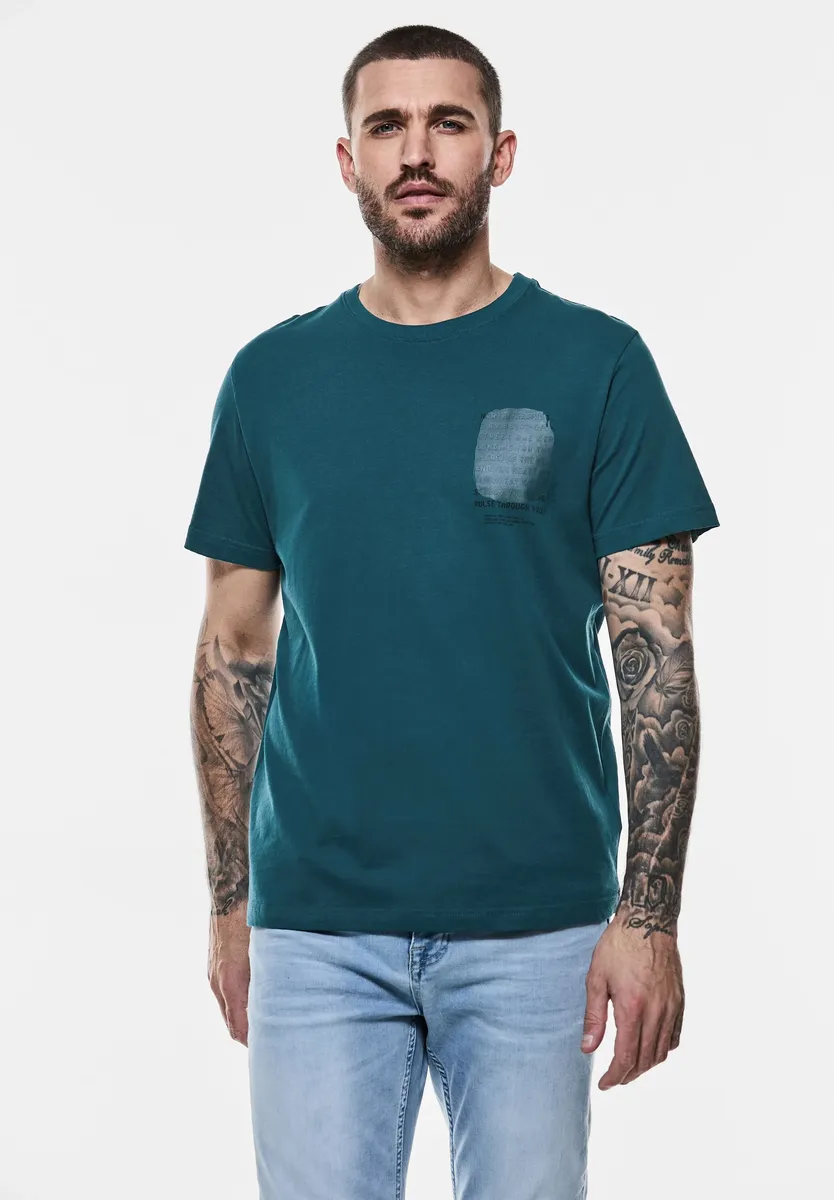 

Футболка STREET ONE MEN из чистого хлопка, зеленый