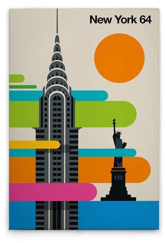 

Картина на холсте A.S. Création NewYork64 цвет buntcremeschwarz