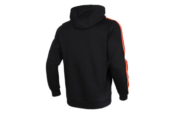 Толстовка adidas M Fav Nn Hd logo Printing Fleece Lined Stay Warm Sports Pullover Black, черный — фото 2