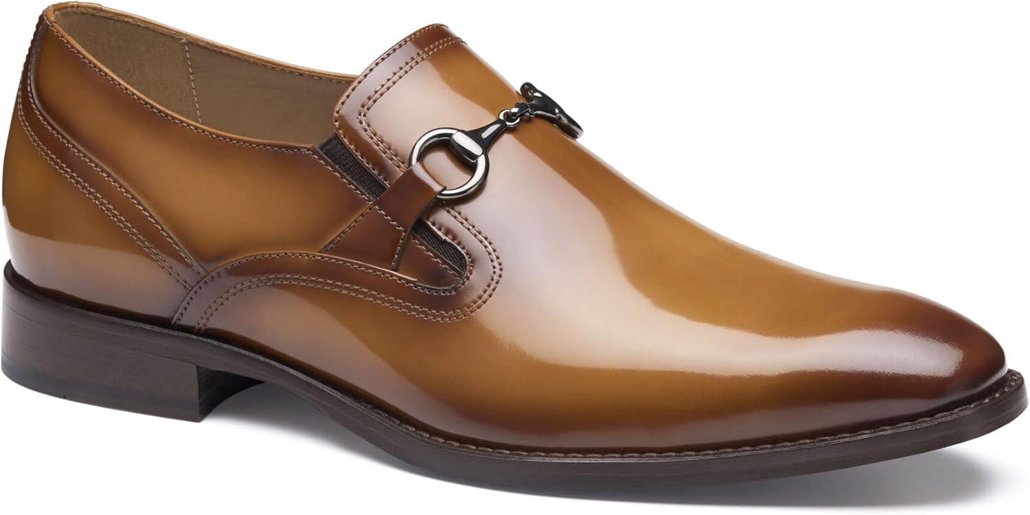 

Лоферы Johnston Murphy Richland с простым носком и пряжкой Johnston & Murphy, Tan Brush-off Leather