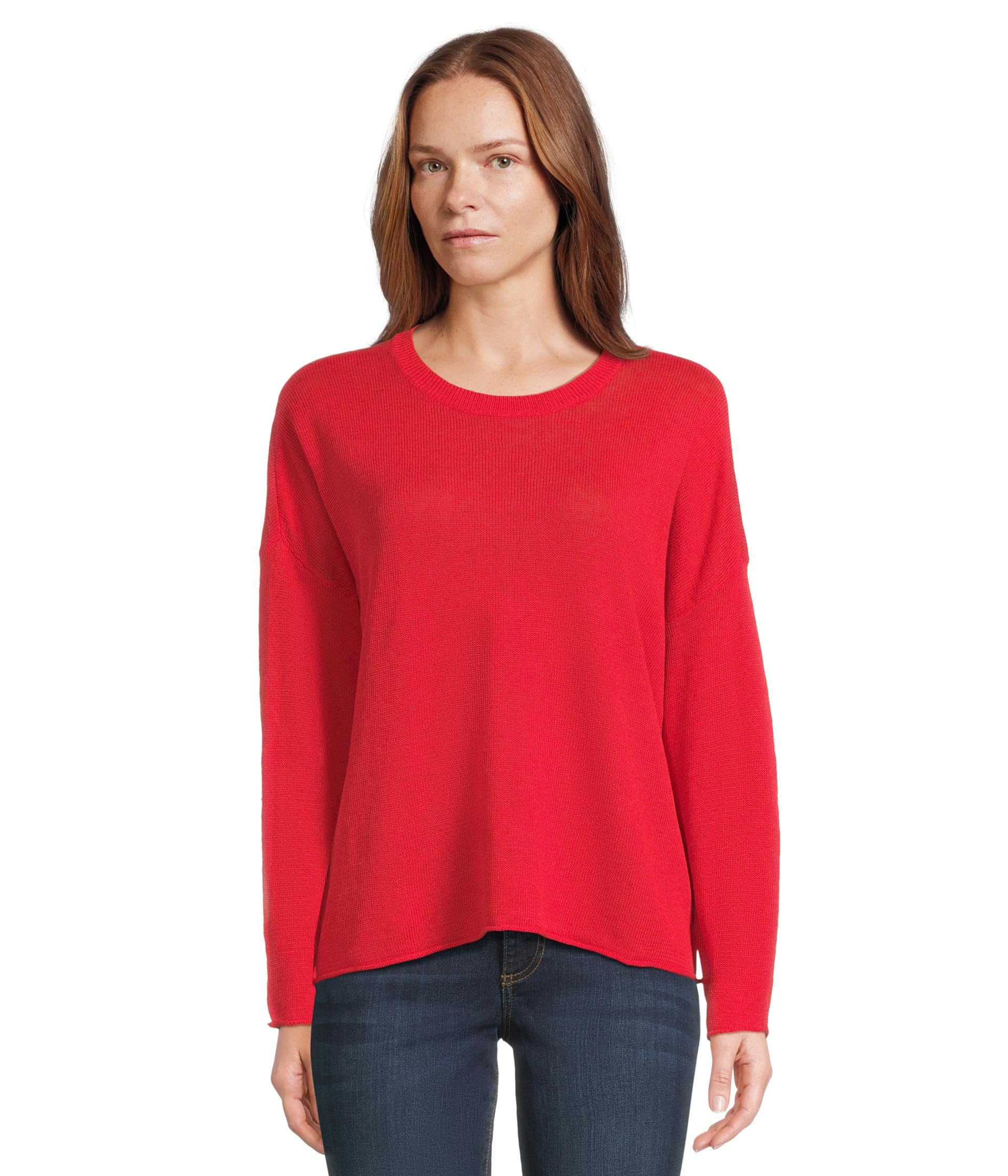 

Свитер Eileen Fisher Crew Neck Sweater, CherrySee Less