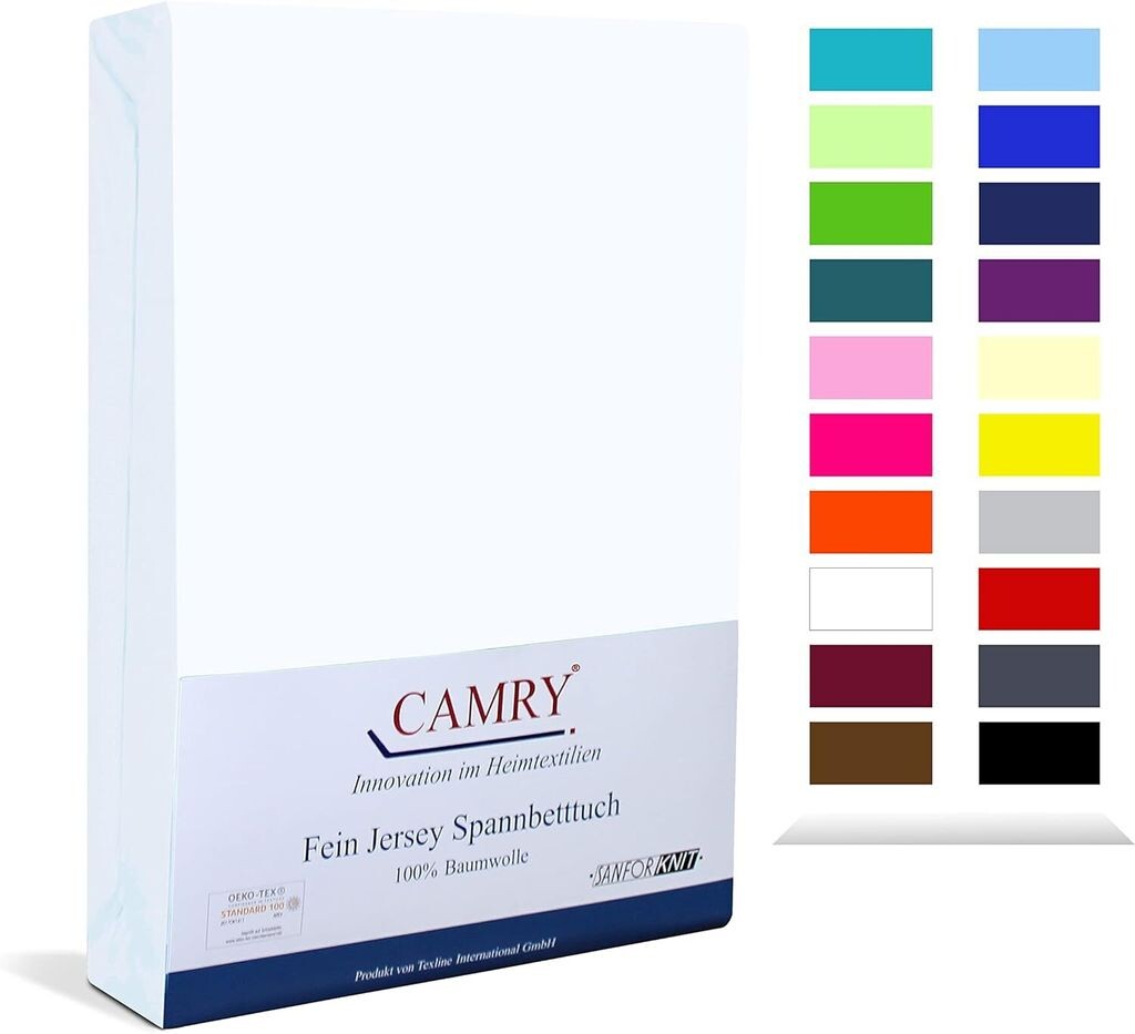 

Простыня приталенного джерси Carmy 140х200 - 160х200 см белая 100% хлопок Camry