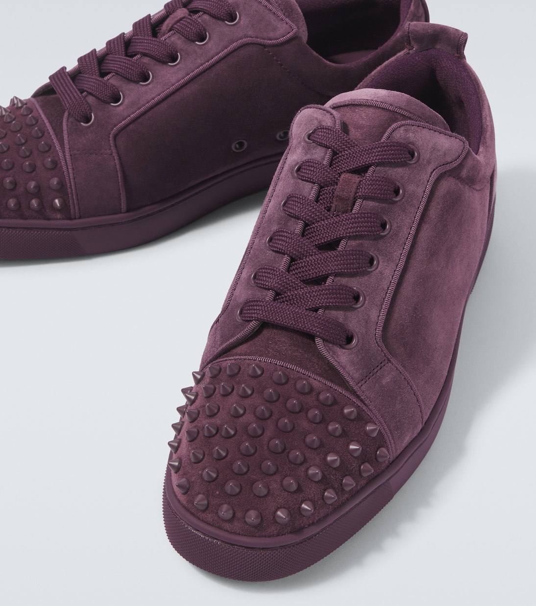 Кроссовки Louis Junior Spikes из замши Christian Louboutin, Groovy/Groovy Mat — фото 3