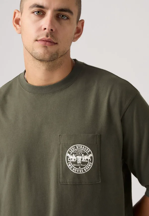 Футболка с коротким рукавом и принтом Levi'S, Khaki — фото 4