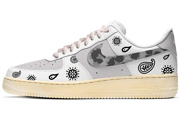 

Кроссовки Nike Air Force 1 Skateboard Shoes Women's Low-Top Black White, Черный, Кроссовки Nike Air Force 1 Skateboard Shoes Women's Low-Top Black White