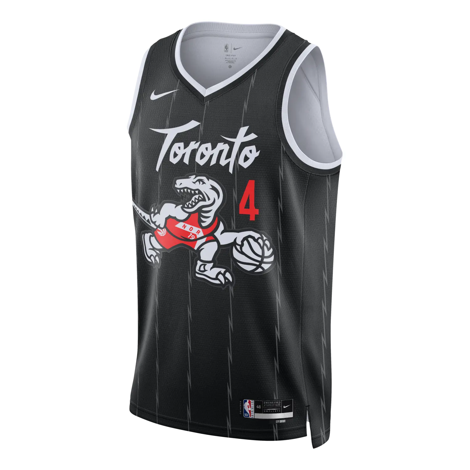 

Джерси Nike Scottie Barnes Toronto Raptors City Edition NBA Swingman, черная