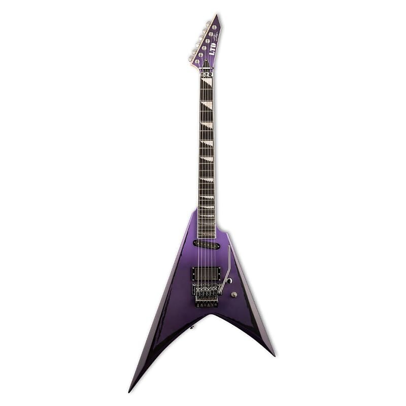 

Электрогитара ESP LTD Alexi Ripped 6-String Electric Guitar with V Shape, Neck-Thru-Body, 3-Piece Thin U Maple Neck, and Macassar Ebony Fingerboard