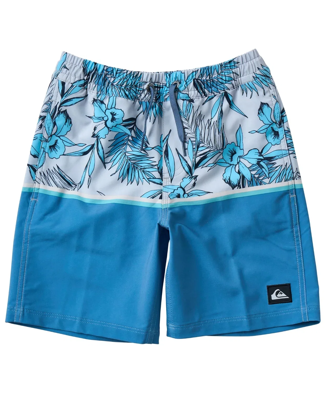 Шорты для серфинга Quiksilver FLORAL VOLLEY YOUTH 16", синие — фото 4