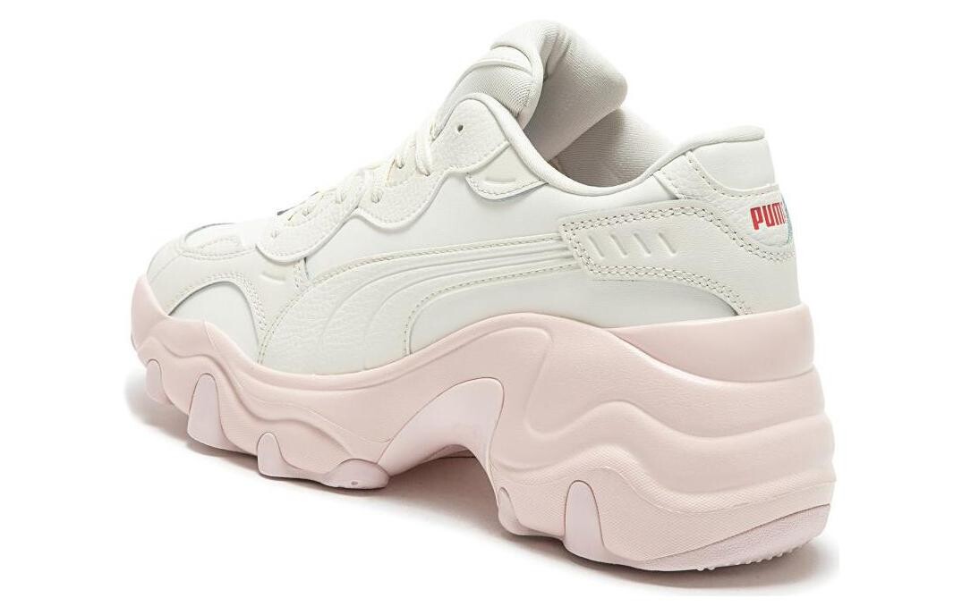 Женские кроссовки на танкетке Puma Pulsar на массивной танкетке, White/Pink — фото 3