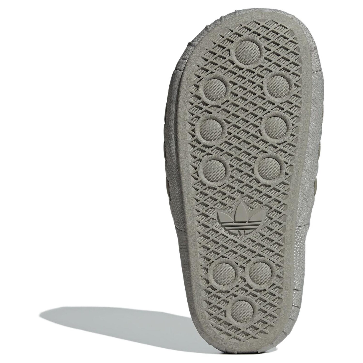 Шлепанцы Adilette унисекс серебристо-серые Adidas Originals — фото 4