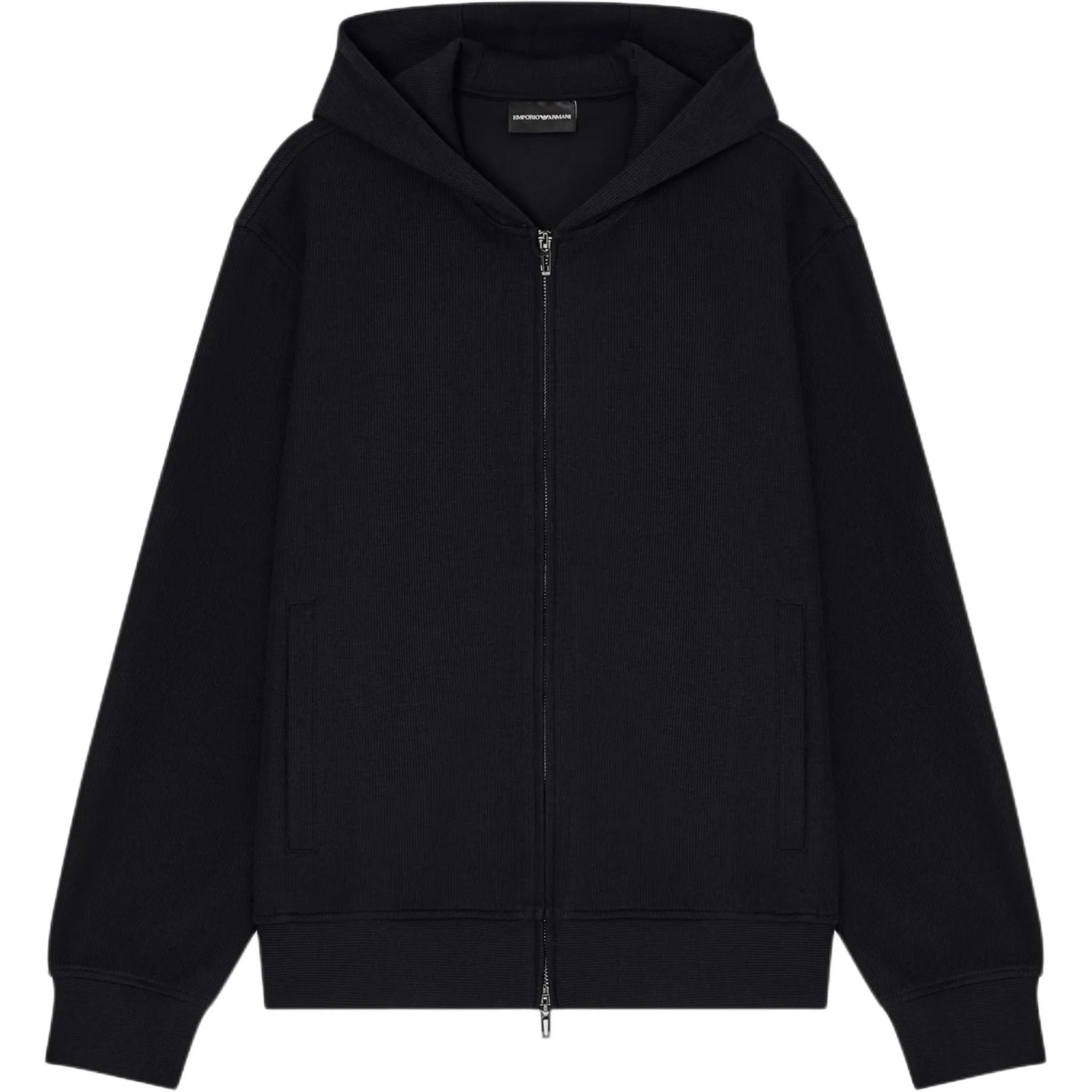 Худи canneté EMPORIO ARMANI, черный