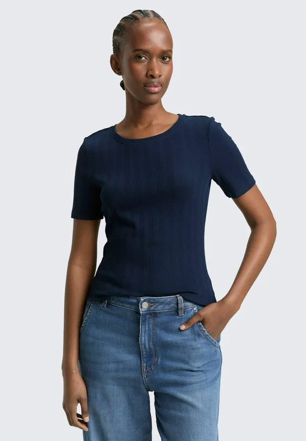 

Облегающая базовая футболка Tom Tailor Denim, Sky Captain Blue, Синий, Облегающая базовая футболка Tom Tailor Denim, Sky Captain Blue