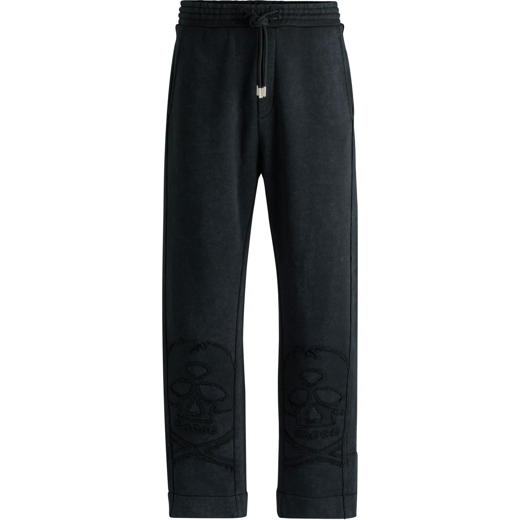 

HUGO BOSS SS24 Вязаные спортивные штаны Men's Black