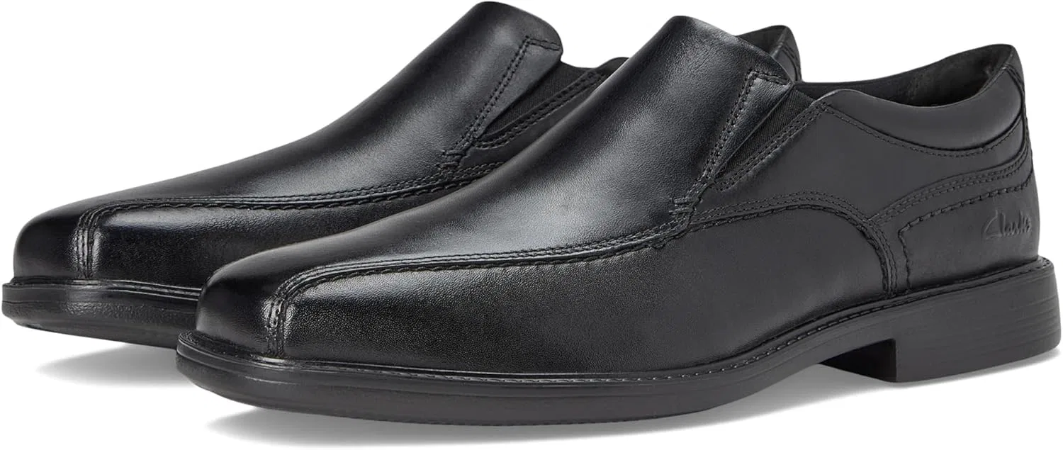 Туфли из натуральной кожи, Clarks, черный