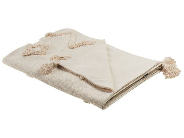 

Одеяло Beliani GUNA, 130x1x180 см цвет beige/creme