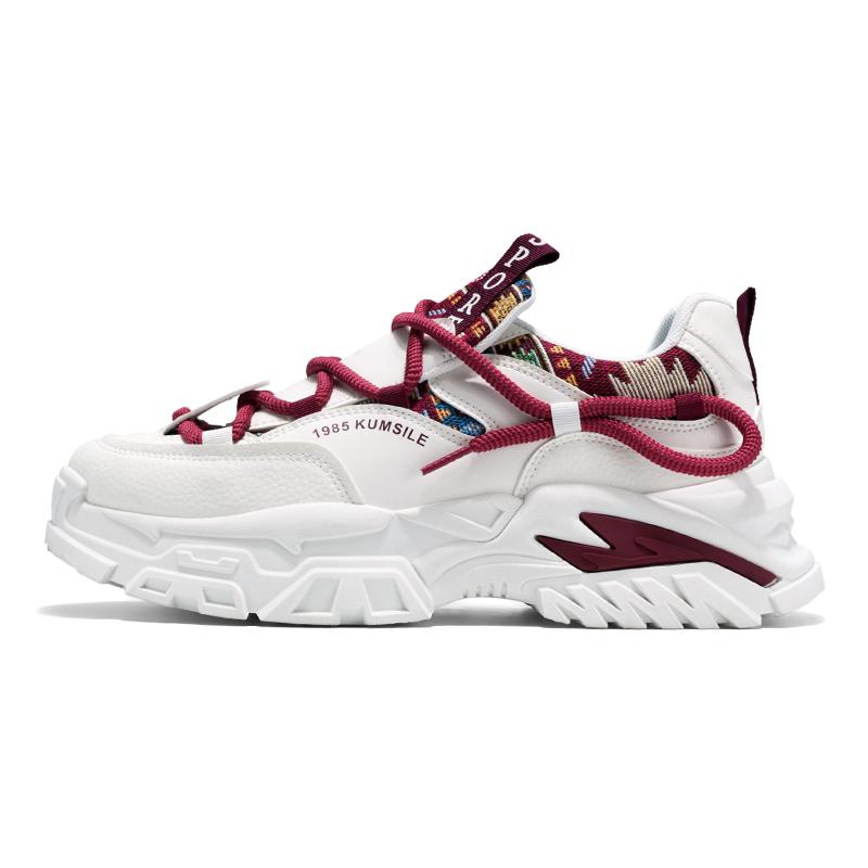 

JANECO Низкие массивные кроссовки мужские бело-красные, цвет White Red