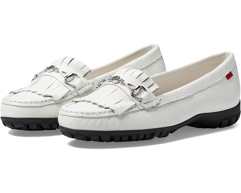 

Лоферы Marc Joseph New York Lexington Golf, цвет White Grainy/Black Sole
