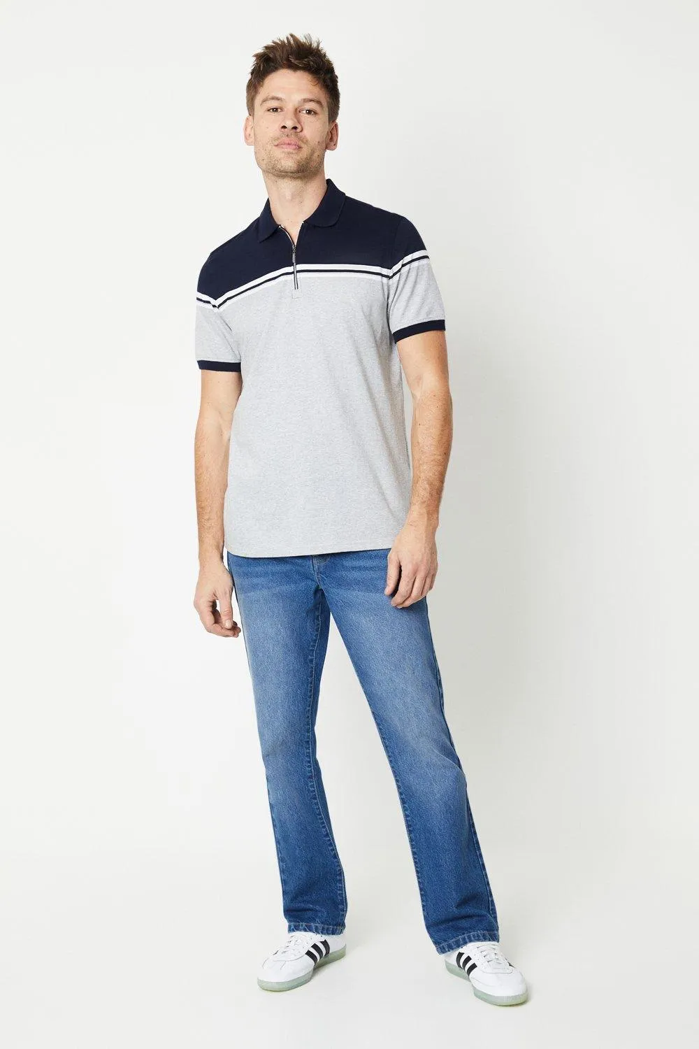 

Джинсы средней потертости Bootcut Burton, синий