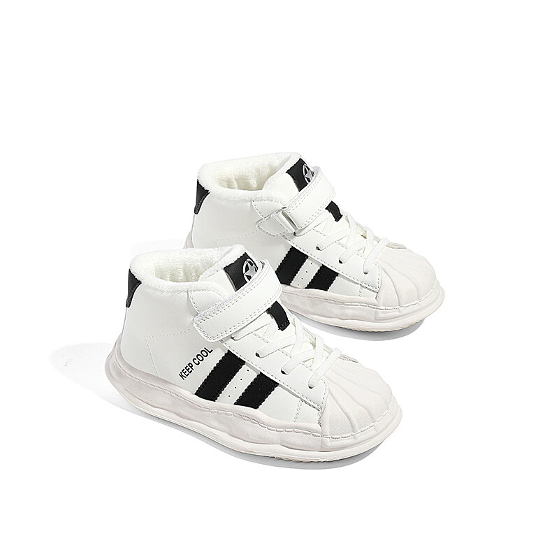 Детские кроссовки для скейтбординга Kids Low-top Белые/черные Jeep, слоновая кость/черный — фото 4