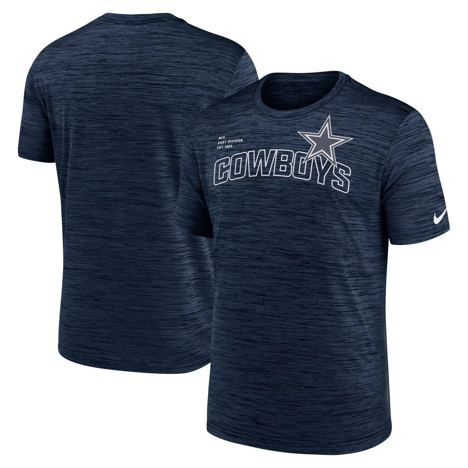 

Мужская темно-синяя футболка Dallas Cowboys Velocity Arch Performance Nike, Синий, Мужская темно-синяя футболка Dallas Cowboys Velocity Arch Performance Nike