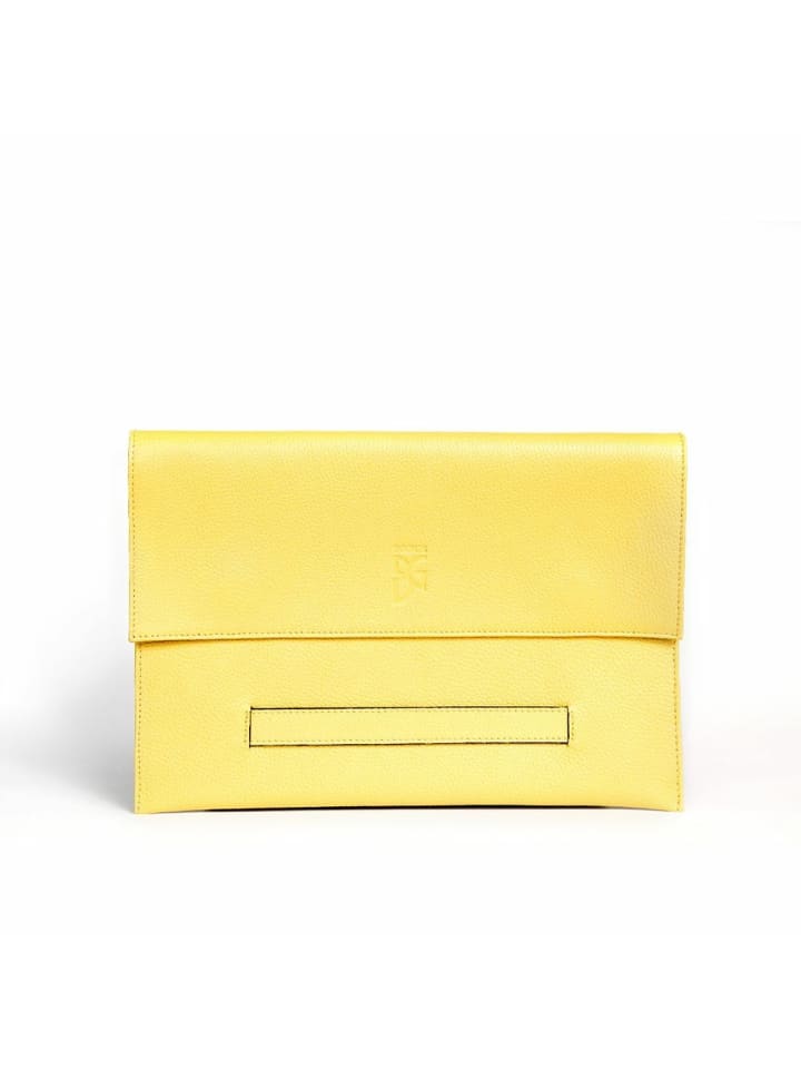 

BGents Мужская кожаная сумка желтого цвета