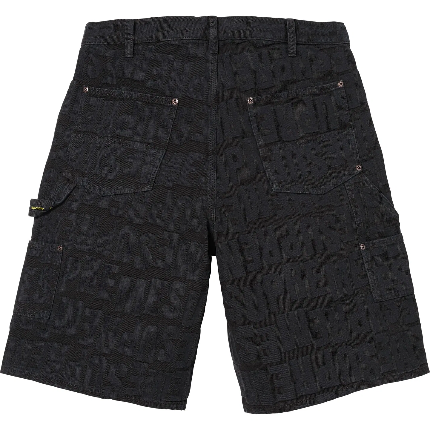 Шорты джинсовые Double Knee Supreme SS26 черные — фото 3