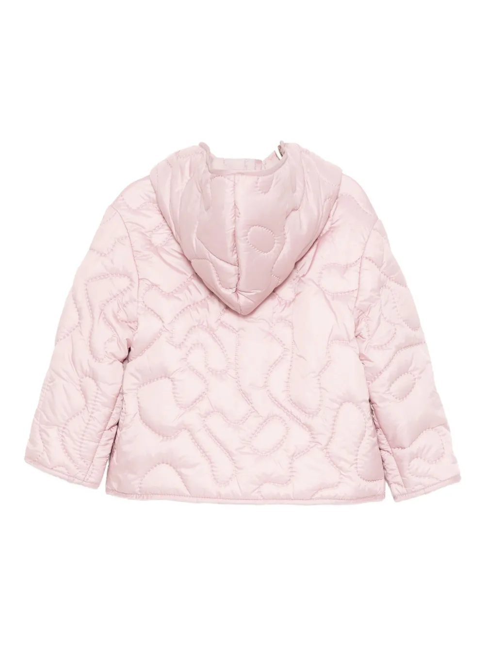 Стеганая куртка с нашивкой-логотипом Emporio Armani Kids, розовый — фото 2