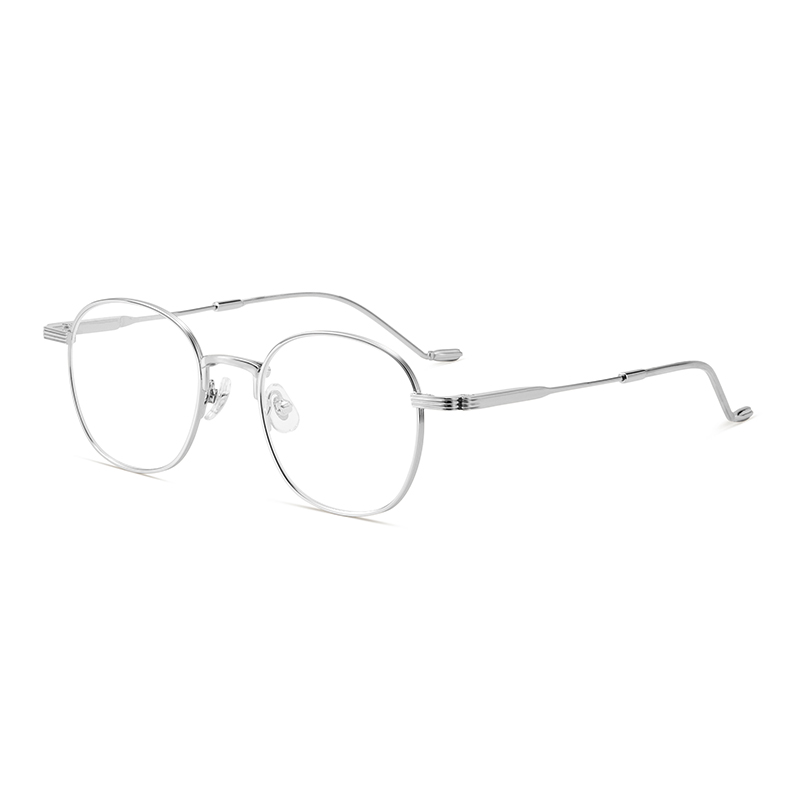 

MK MINGKU Унисекс овальные очковые оправы из сплава, Elegance Silver