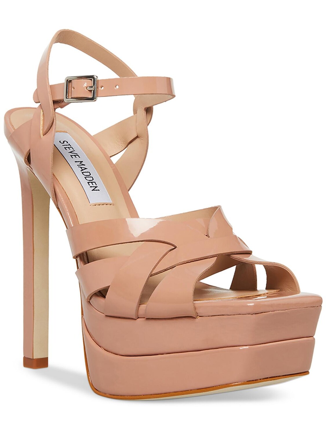 

Женские синтетические туфли Flirt с ремешками Steve Madden, цвет Blush Patent