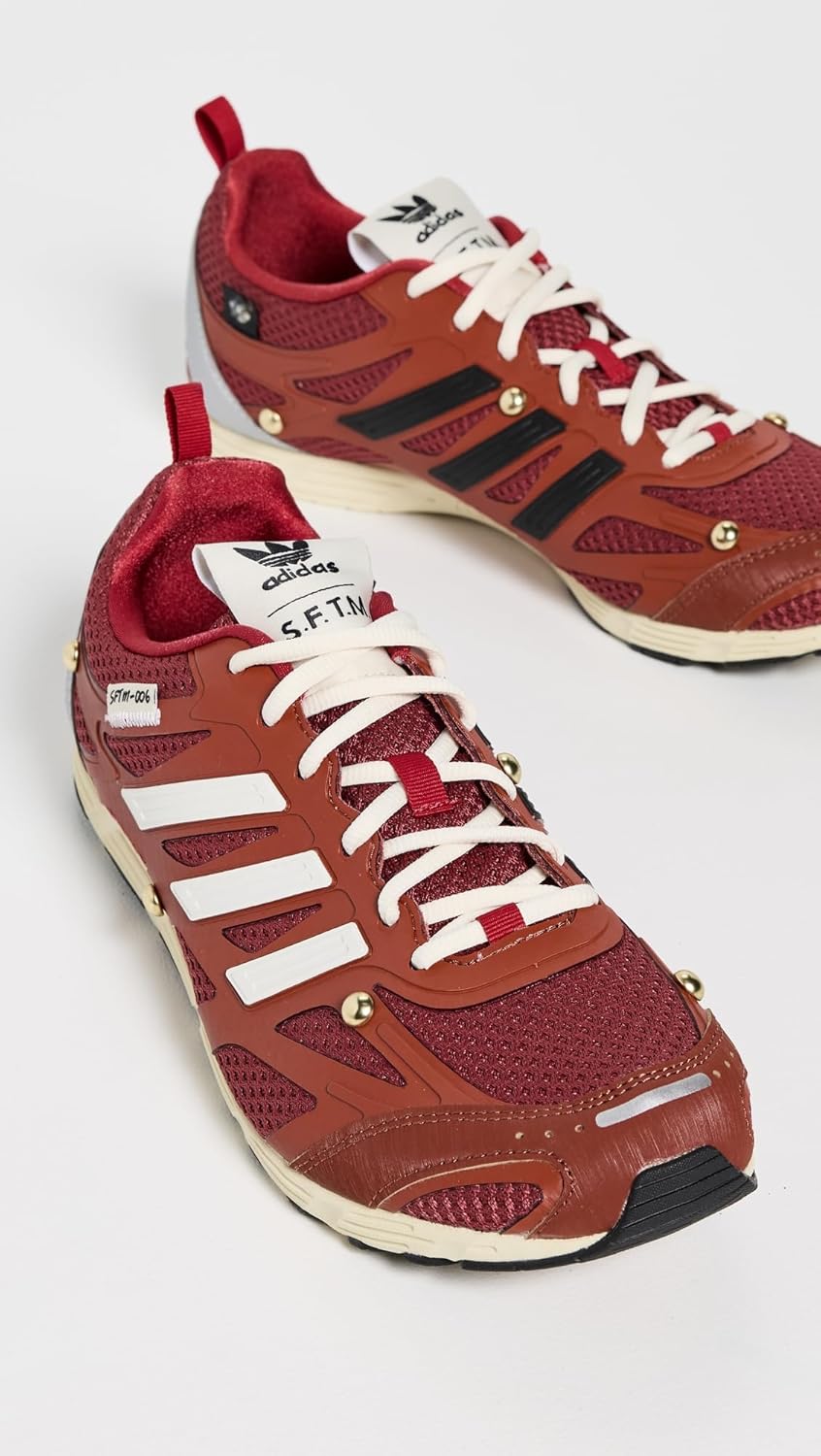 Мужские кроссовки adidas x SFTM Adizero PR, красный/кремовый — фото 4