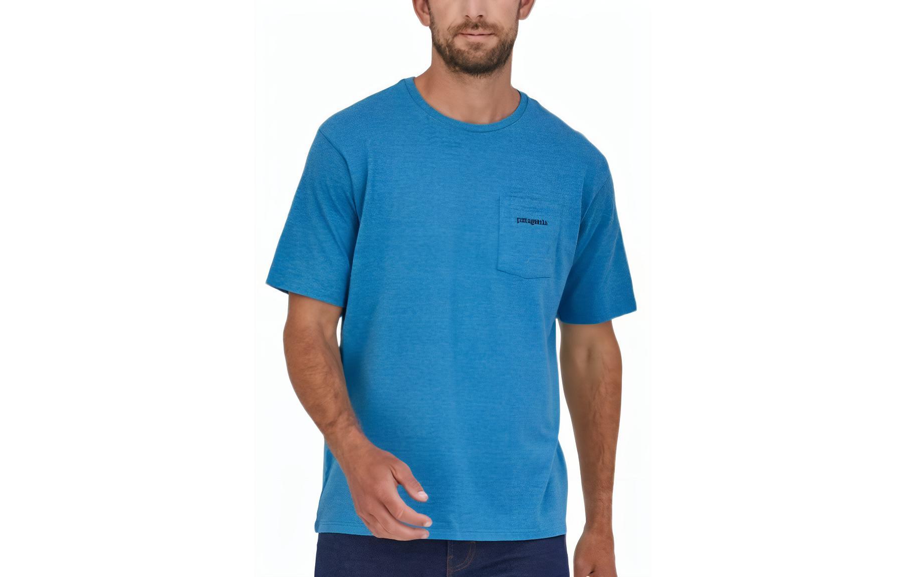 Футболка Patagonia Boardshort-logo, чернильно-черный — фото 4