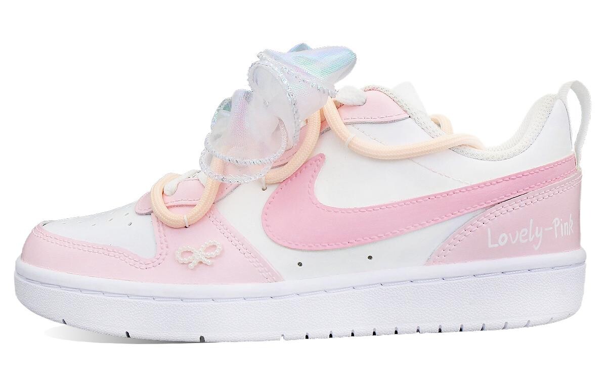 

Кроссовки для скейтборда Court Borough женские низкие розовый/белый Nike
