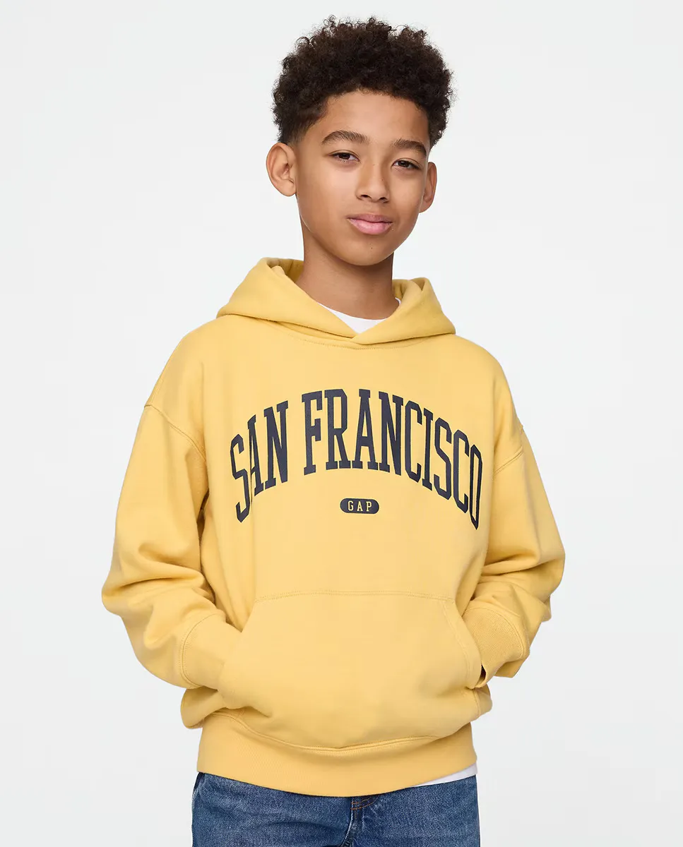 

Толстовка с капюшоном для мальчика Gap, желтый