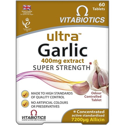 

Таблетки Ультра Чеснок 60 таблеток Vitabiotics
