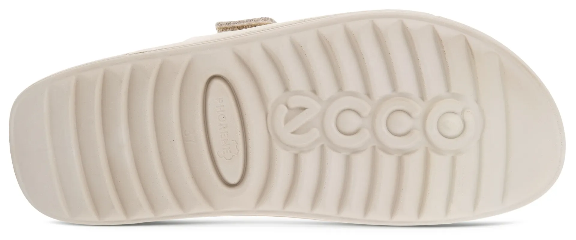 Мюли Ecco "COZMO W", летние туфли, тапочки на двух ремешках на липучке, бежевый — фото 3