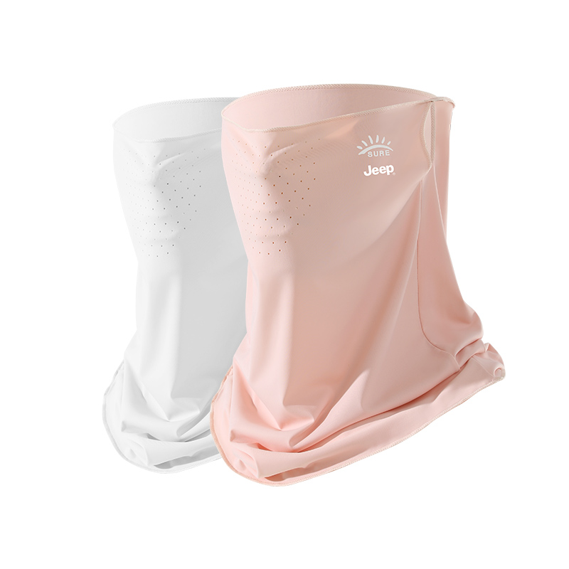 

Тонкая солнцезащитная маска Unisex Jeep, refreshing soft белый+mist розовый