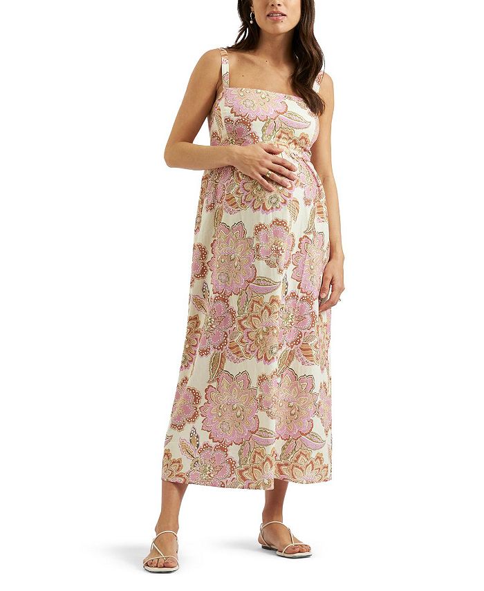 

Платье из льна Hope с завязками на спине Ripe Maternity, коричневый/бежевый