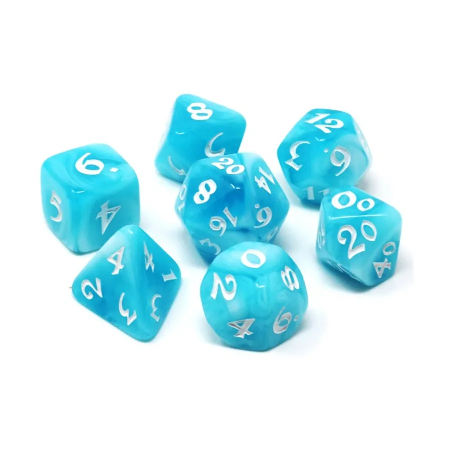 

Поликомплект — Элессия, Ледниковая буря (7), Polymer Poly Sets (Die Hard Dice)
