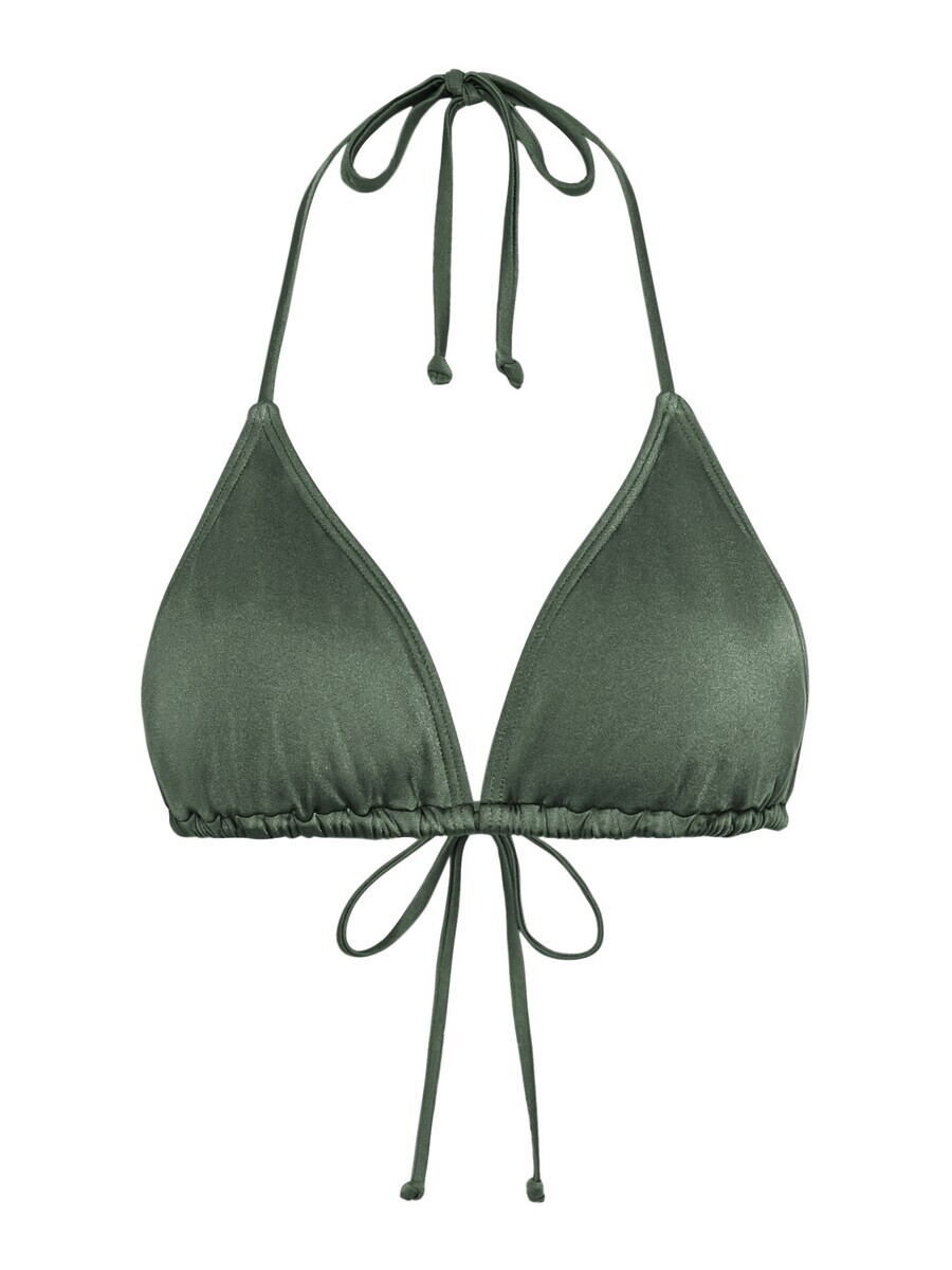 

Треугольный бикини-топ LSCN by LASCANA Triangle Bikini Top, оливковый