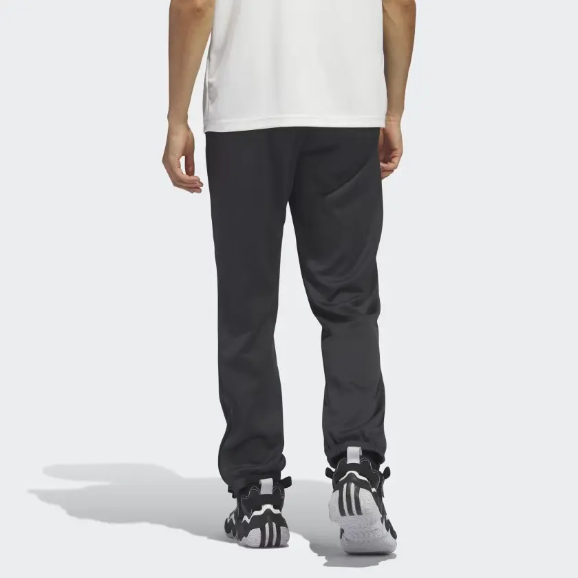 Трикотажные спортивные штаны мужские Carbon Black Adidas, черный — фото 2
