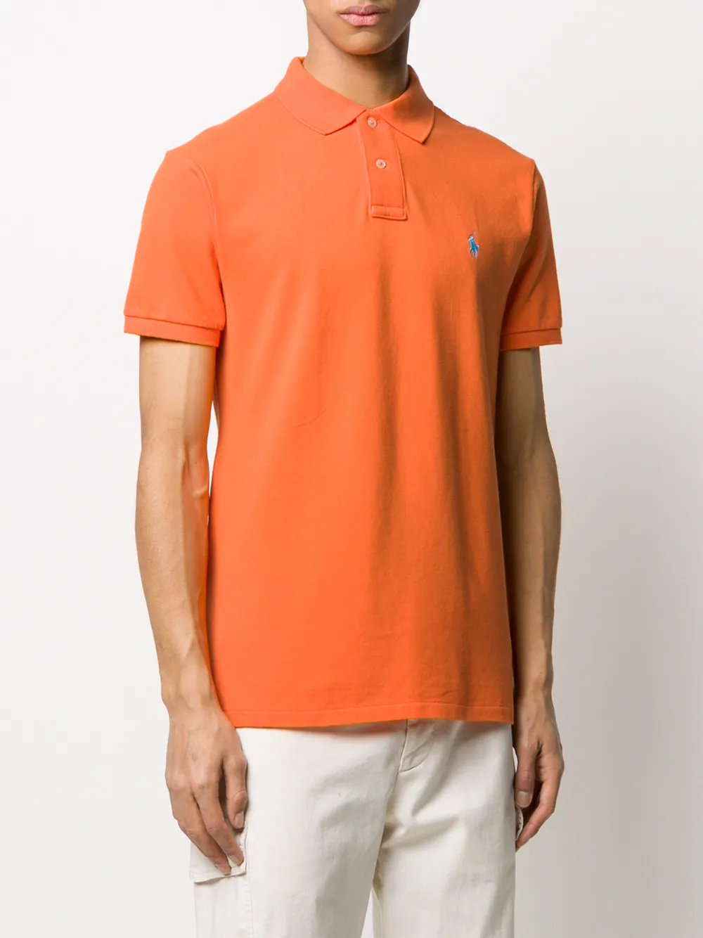 Рубашка-поло с короткими рукавами POLO RALPH LAUREN, оранжевый — фото 3
