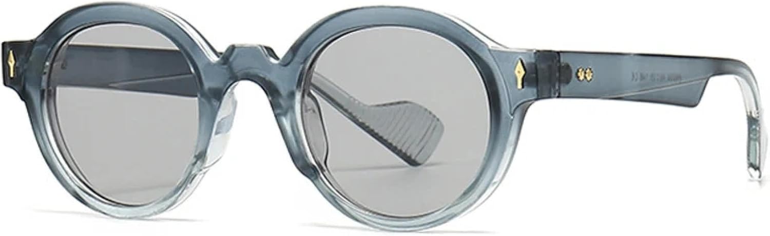 

Солнцезащитные очки с защитой от УФ-излучения UV400 | Круглые женские, в стиле панк, с заклепками, градиентные, мужские, для занятий спортом на открытом воздухе и вождения DSVIGF, Blue Light Gray