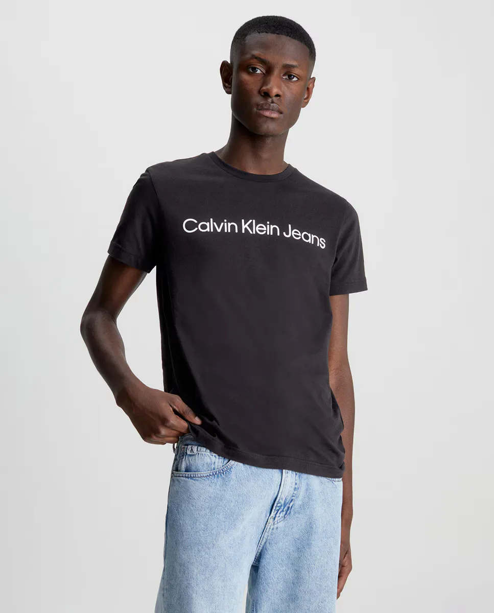 

CKJ мужская черная футболка с короткими рукавами Calvin Klein Jeans, черный