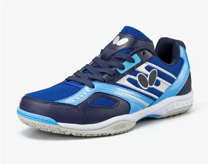 Кроссовки для настольного тенниса «Lezoline Mach» от Butterfly, Navy X Blue — фото 2
